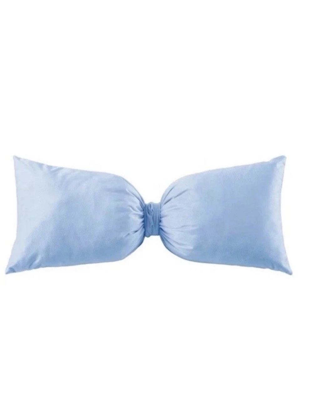 Armoire Collection Blue Bow Bed Pillow Oversized 14" × 30" Decorative NWT